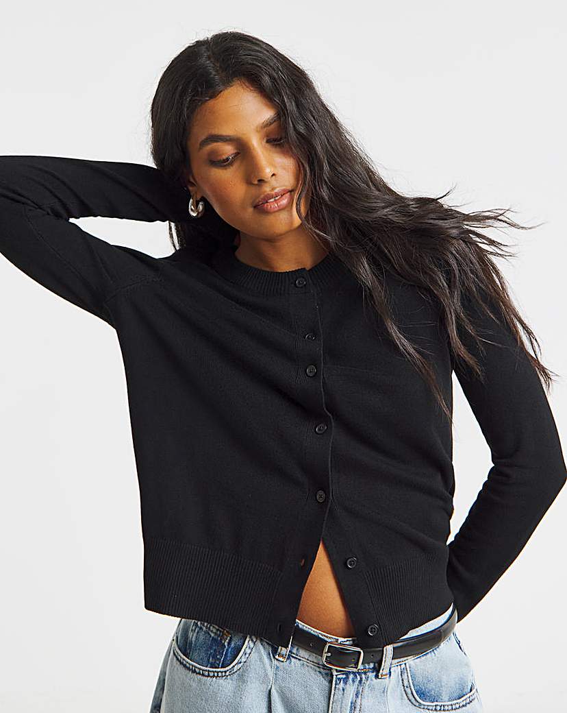 Soft Touch Crew Neck Cardigan