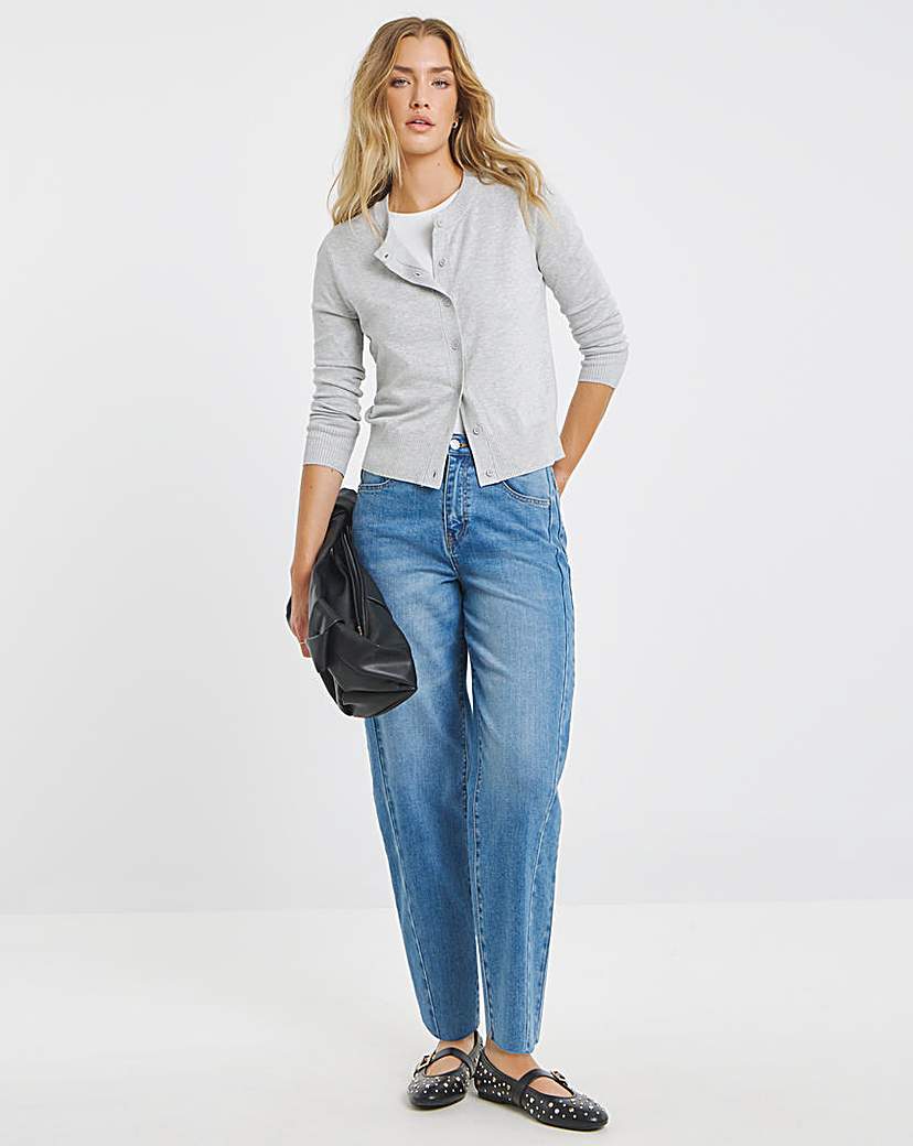 Soft Touch Crew Neck Cardigan