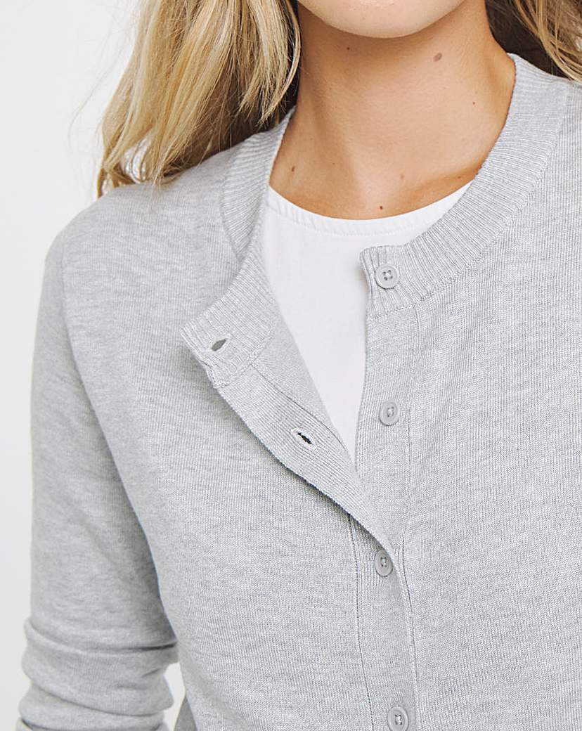 Soft Touch Crew Neck Cardigan