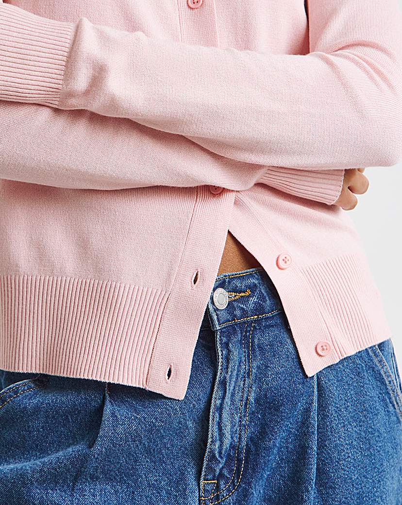 Soft Touch Crew Neck Cardigan