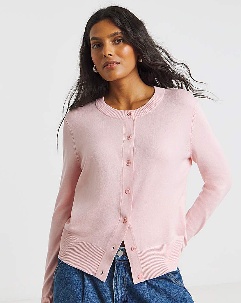 Soft Touch Crew Neck Cardigan