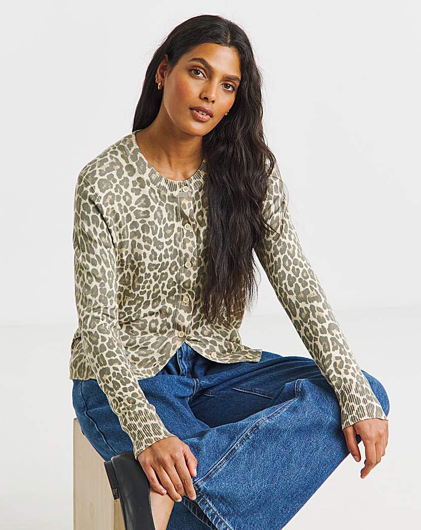 Soft Touch Crew Neck Cardigan