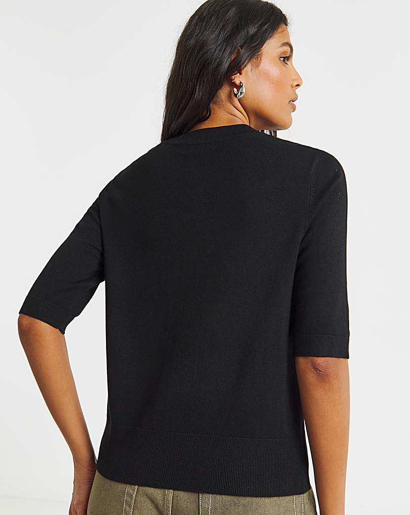 Soft Touch Half Sleeve Cardigan