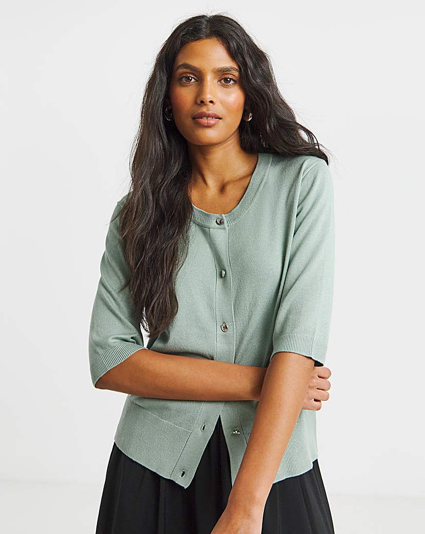 New In - Soft Touch Half Sleeve Cardigan