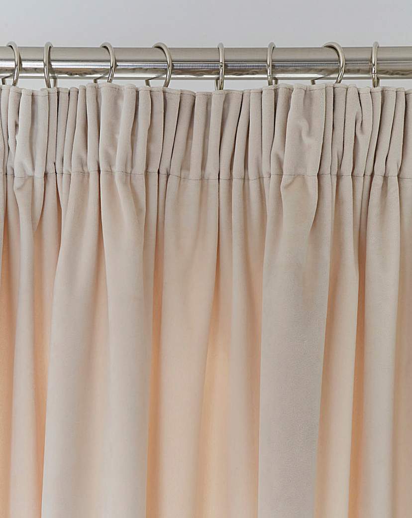 Luxury Velour Pencil Pleat Curtains