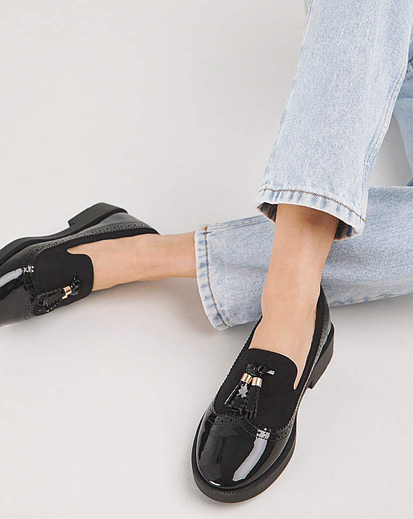 Tassle Loafer Shoes Wide Fit