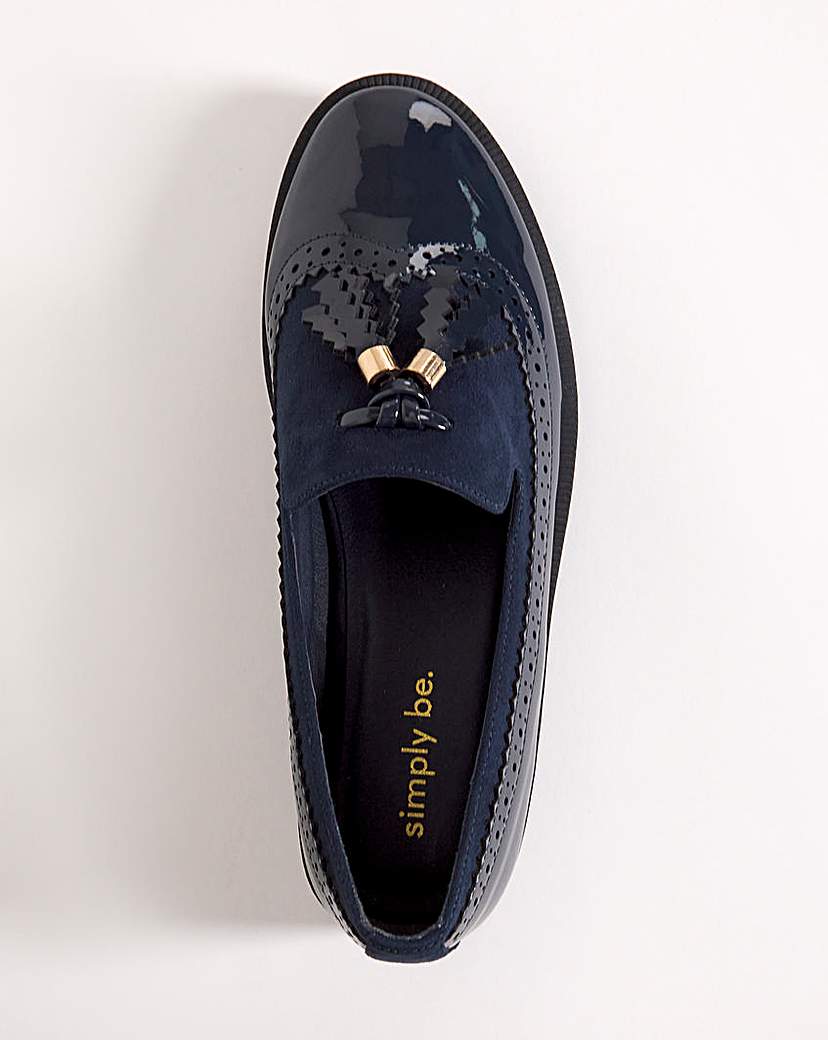 Tassle Loafer Shoes Wide Fit