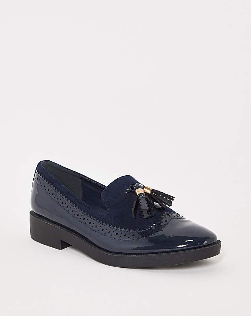 Tassle Loafer Shoes Wide Fit