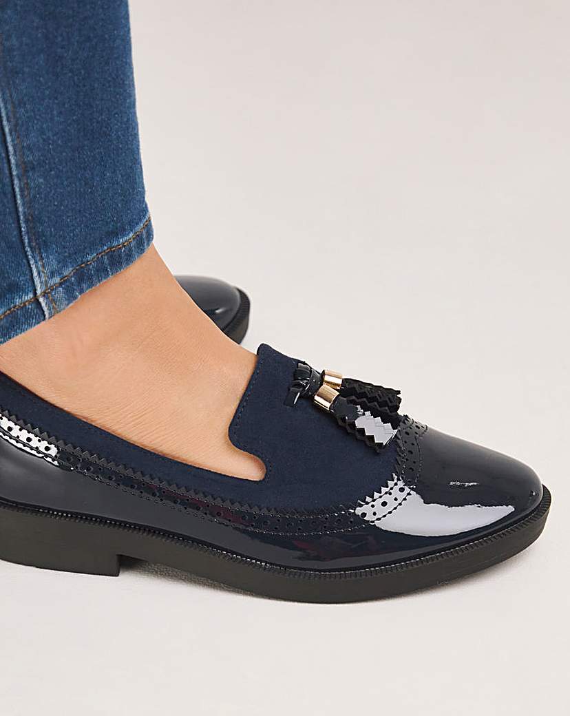 Tassle Loafer Shoes Wide Fit