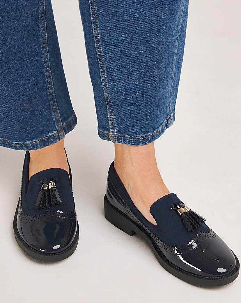 Tassle Loafer Shoes Wide Fit