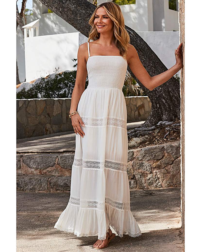 Sosandar Bandeau Maxi Dress