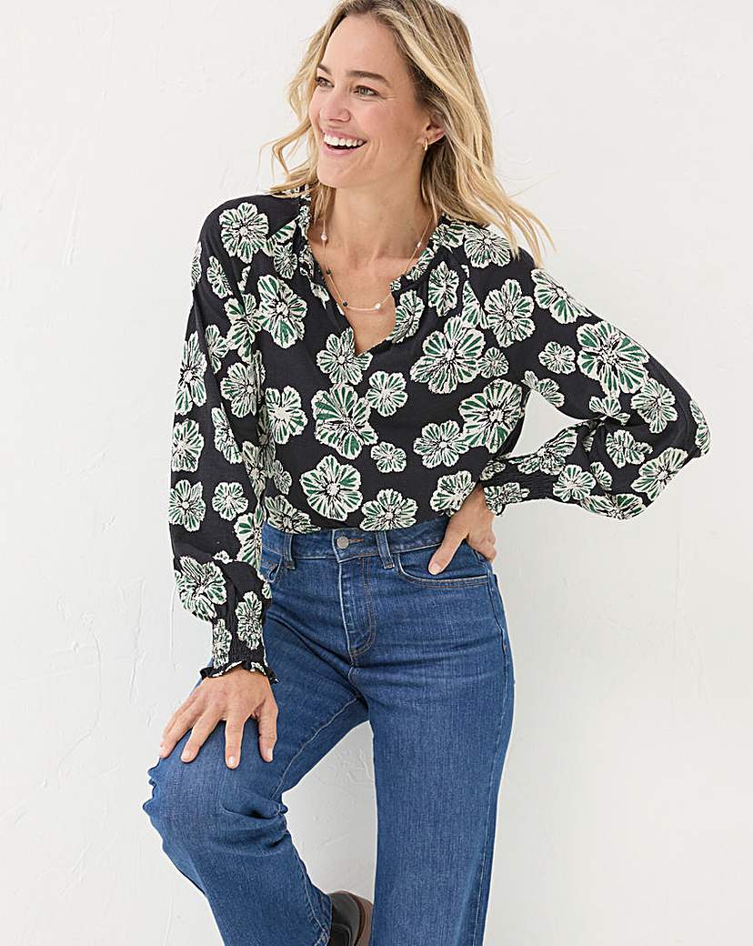 FatFace Florence Spaced Floral Top