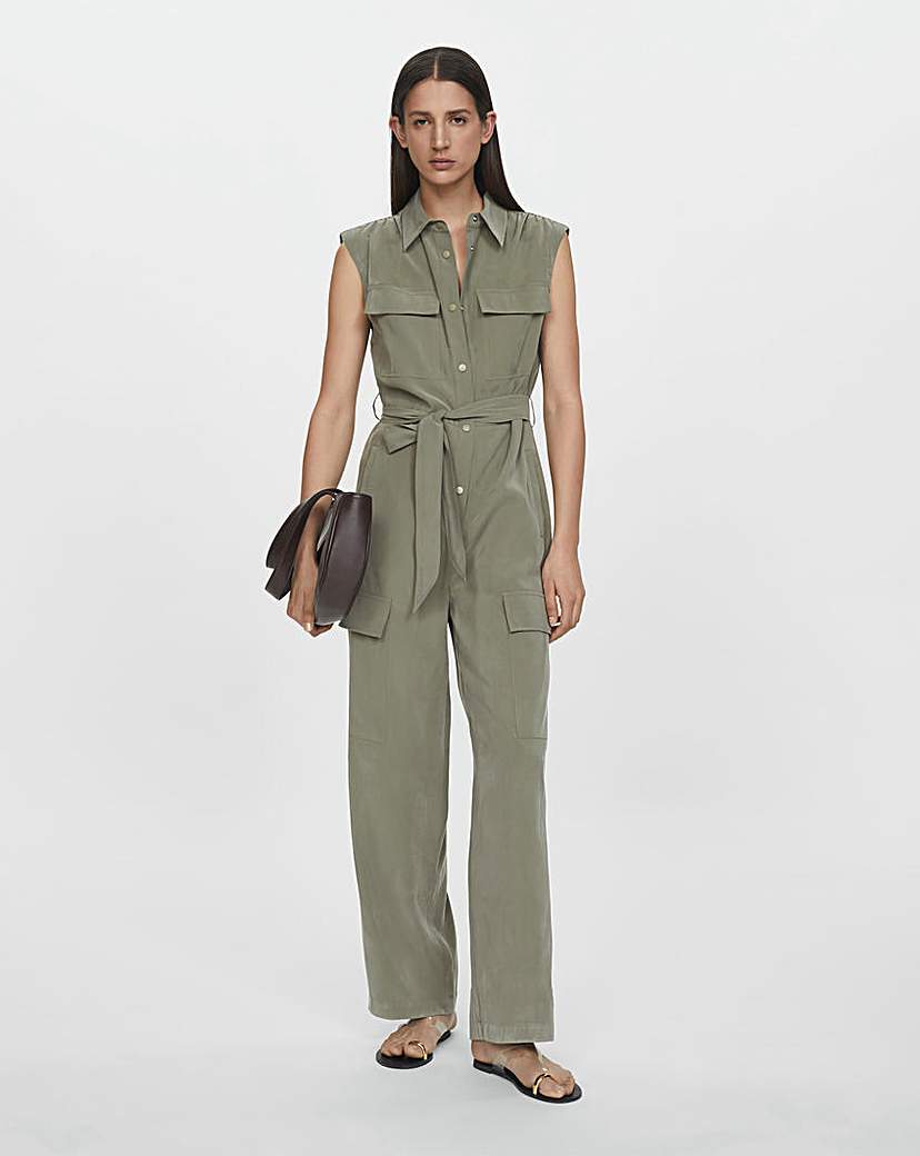 Mango Daily Pocket Cargo Jumpsuit