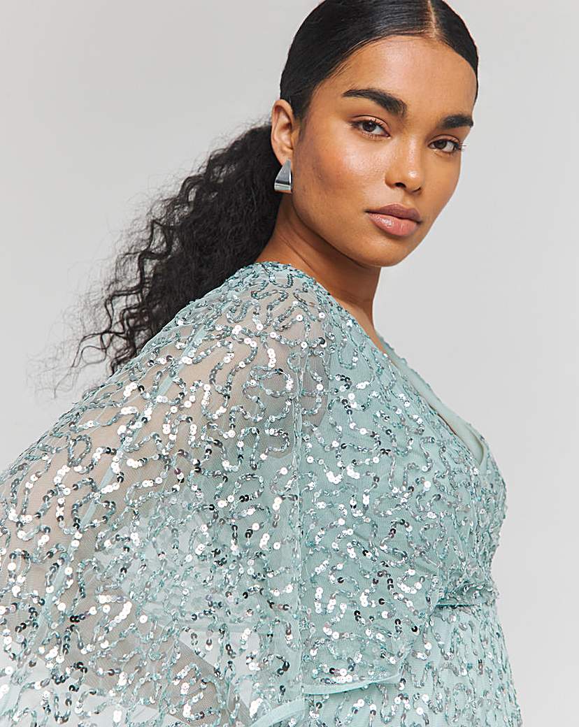 Maya Deluxe Faux Wrap Midi Dress