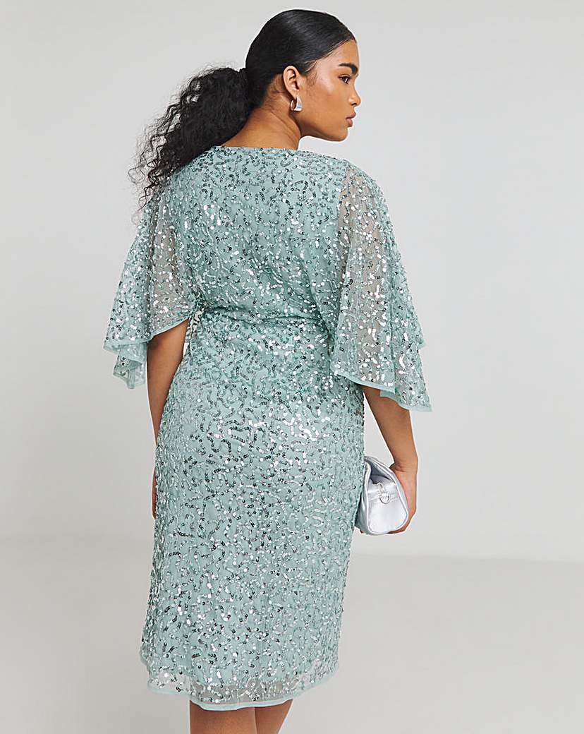 Maya Deluxe Faux Wrap Midi Dress