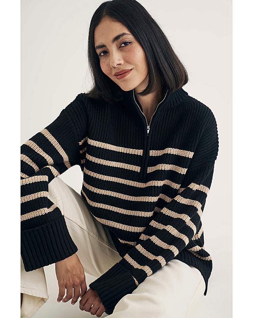 Nobody's Child Stripe Oversized Jumper