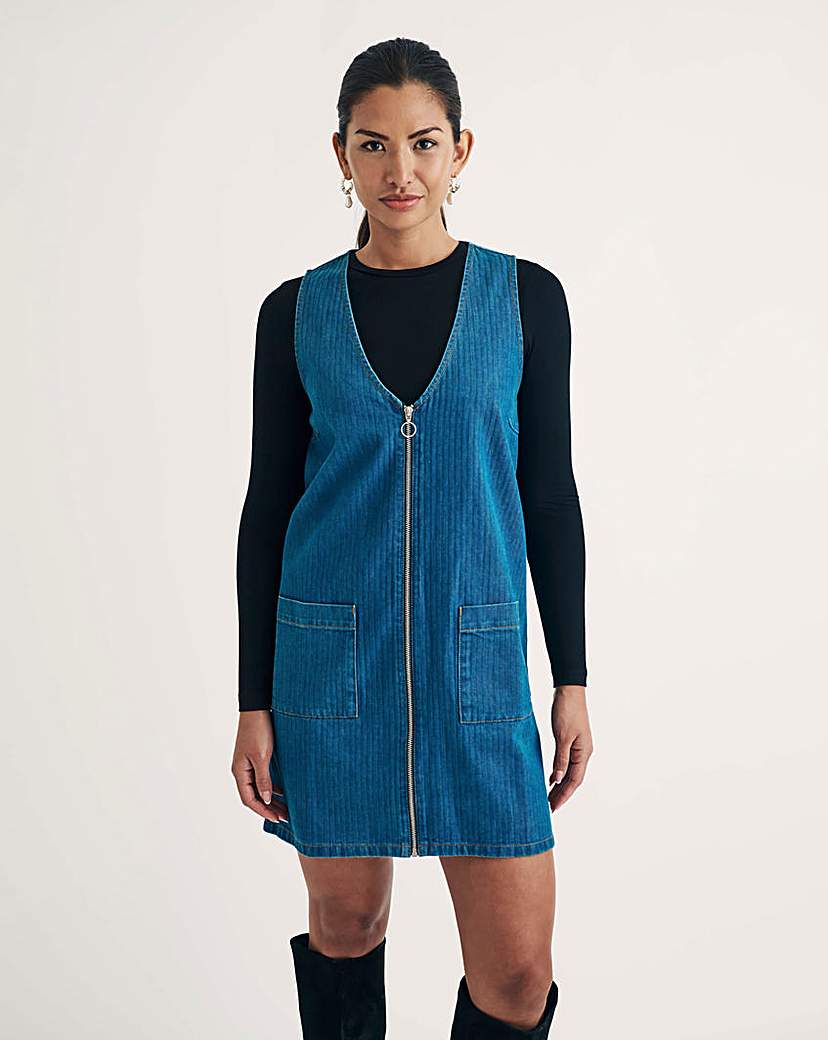 New In - Nobody's Child Denim Pinnie Dress