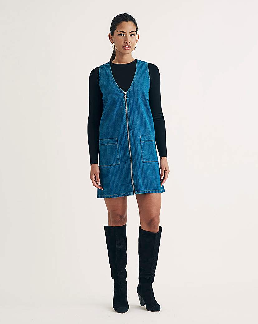 Nobody's Child Denim Pinnie Dress