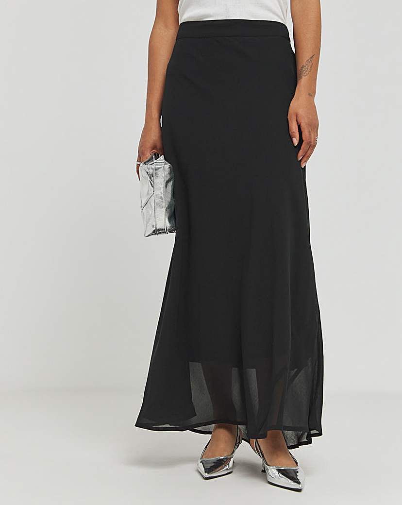 Religion Flowy Midi Skirt