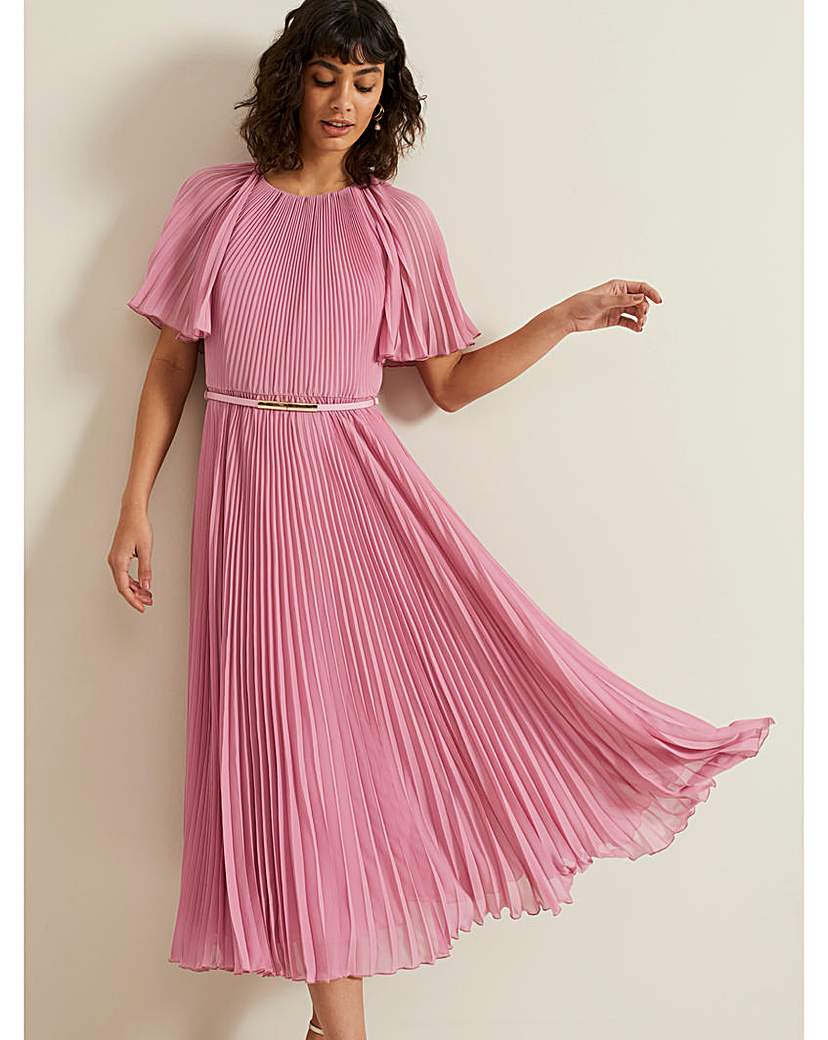 Phase Eight Kathleen Pleated Midi Dress