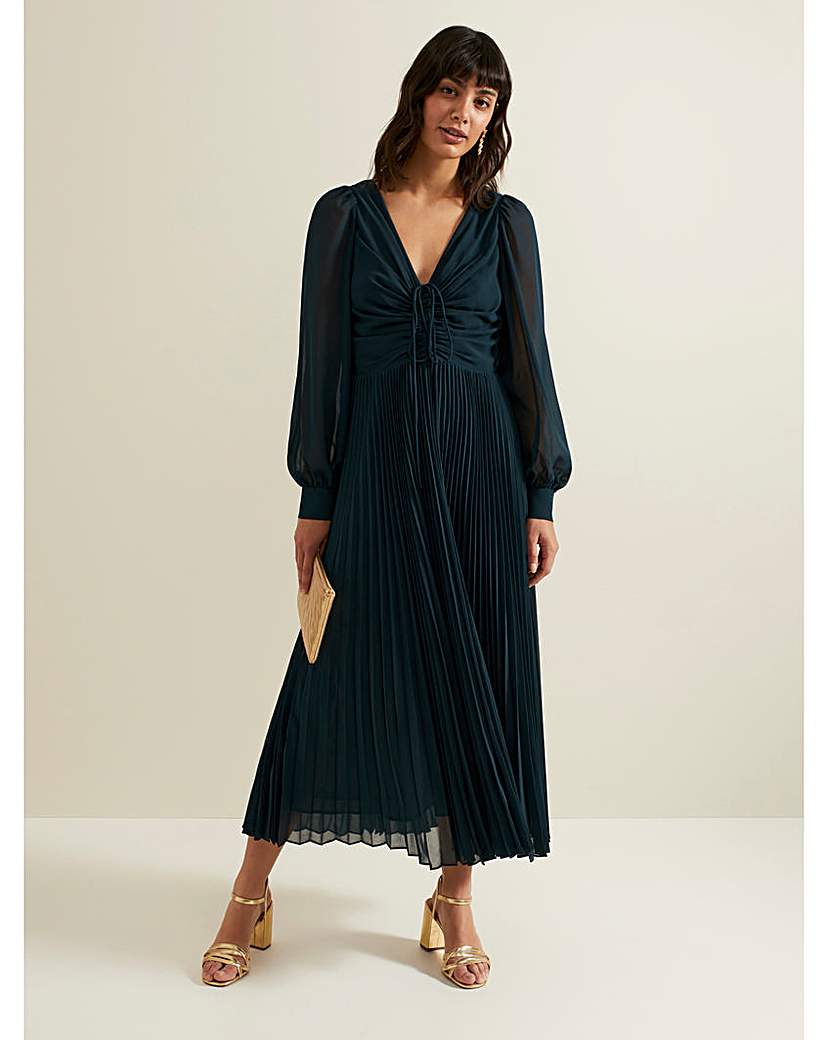 Phase Eight Kindra Pleated Midi Dress