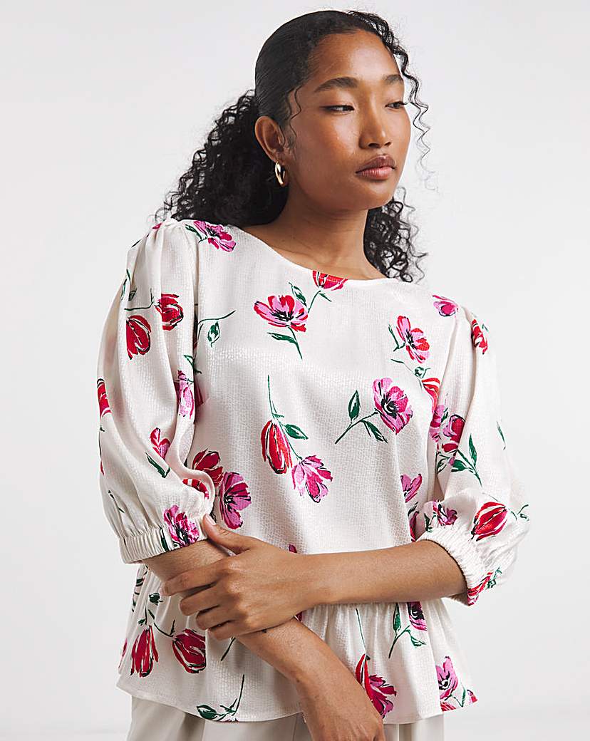 Flounce London Frill Hem Blouse