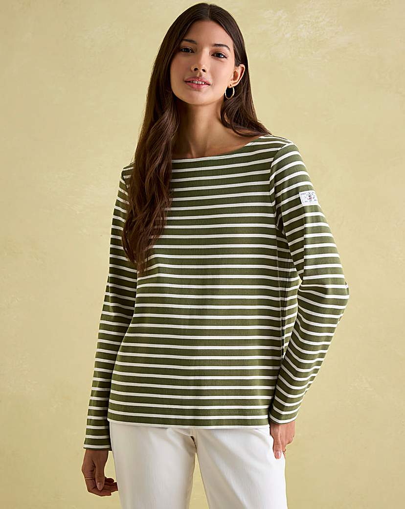 Joules Striped Boat Neck Top