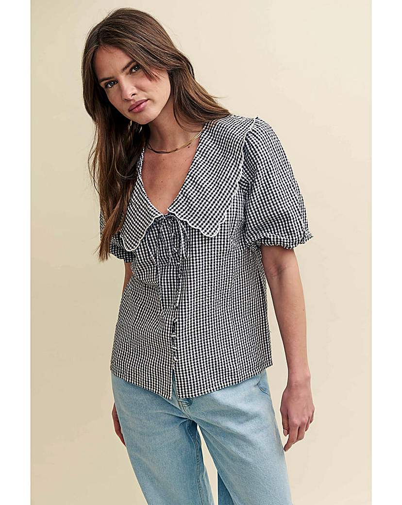 Nobody's Child Short Sleeve Blouse