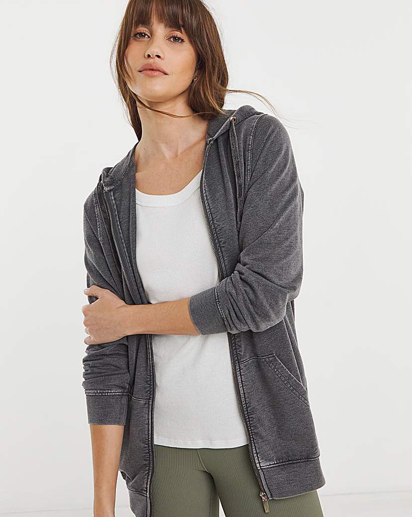 The Longline Zip up Hoodie