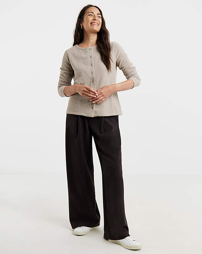 New In - Brushed Soft Touch Button Up Cardigan