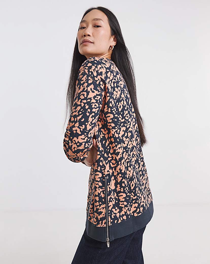 New In - Side Zip Longline Sweat