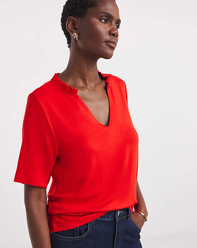New In - Frill Neck Top