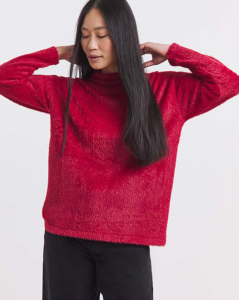 New In - Brushed High Neck Soft Touch Top