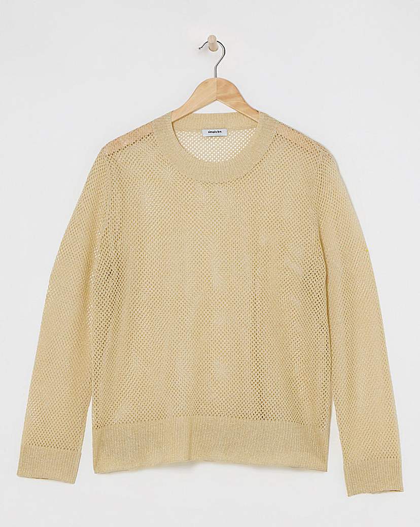 Glitter Hole Knit Jumper
