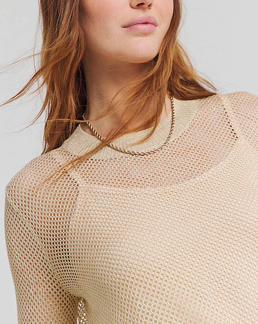 Glitter Hole Knit Jumper