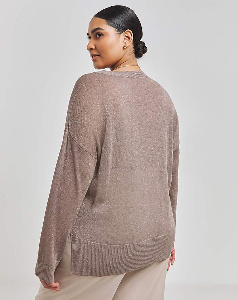 Sheer Glitter Knit Jumper