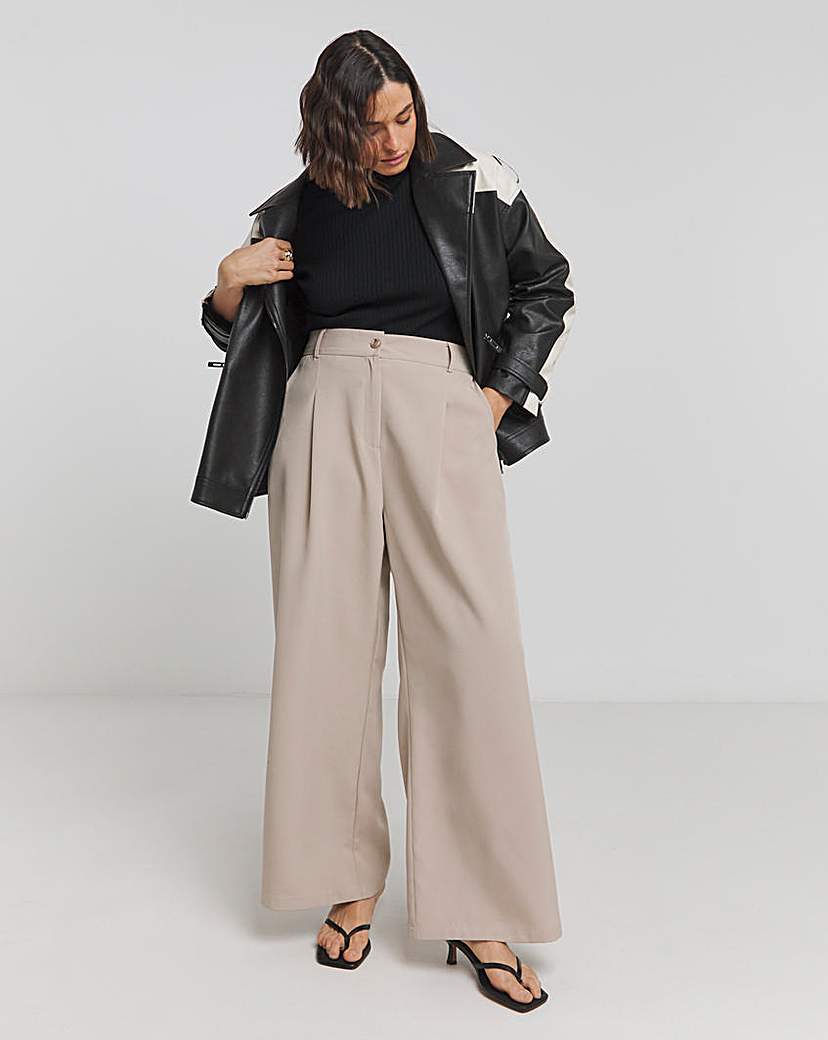 Black Mock Neck Rib Jumper