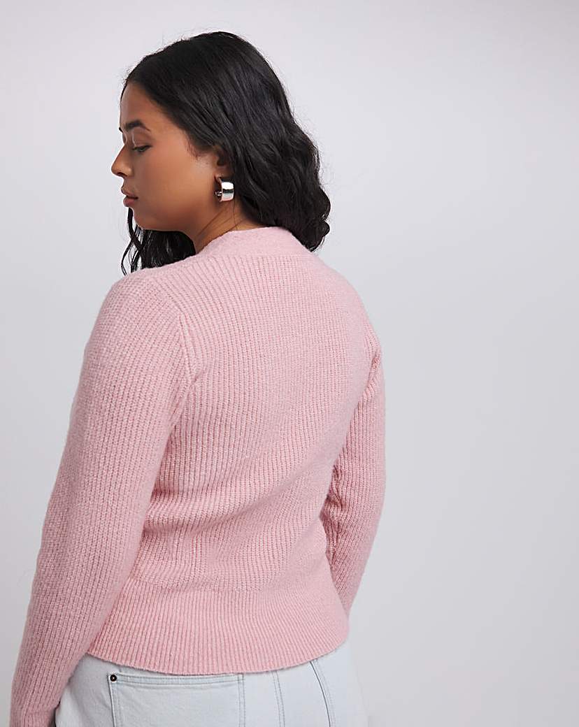Pink Diamante Bow Cardigan