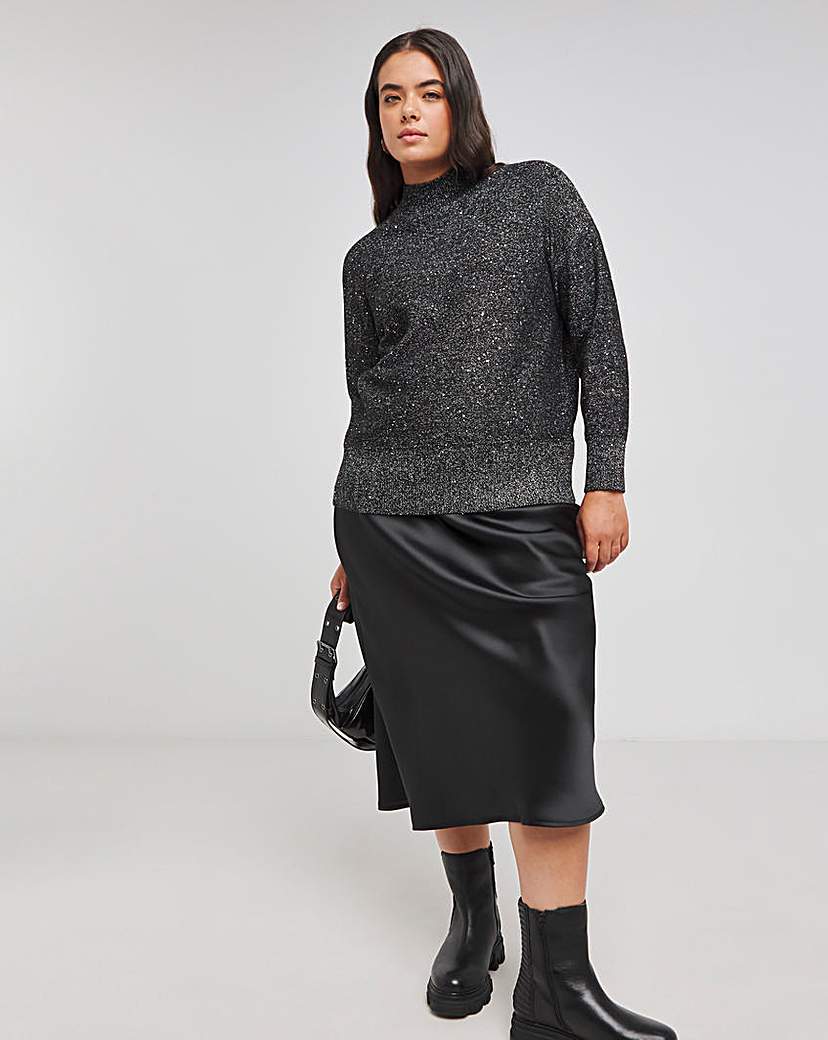 Black Sequin Jumper
