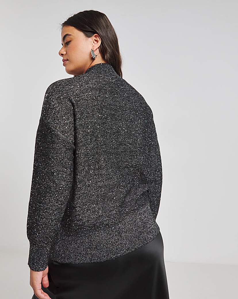 Black Sequin Jumper