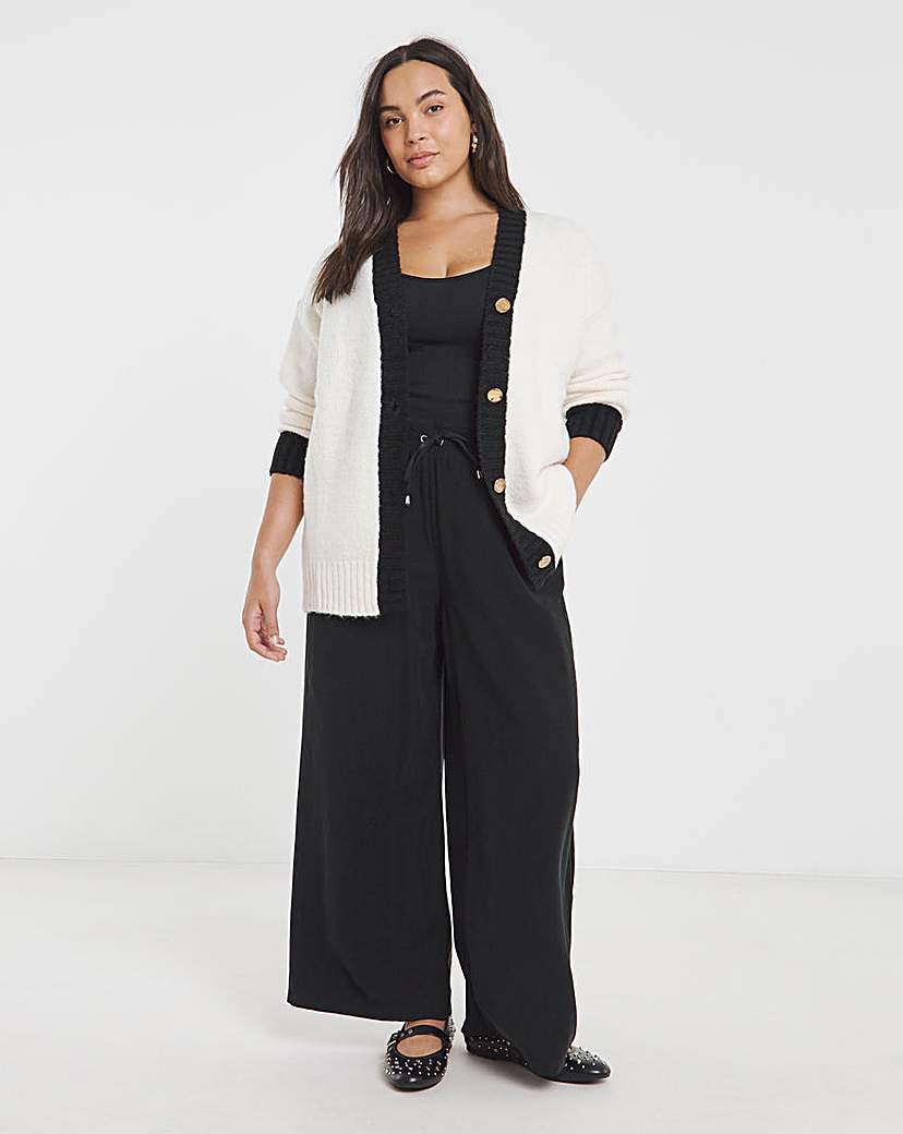 Mono Tipped Boyfriend Cardigan