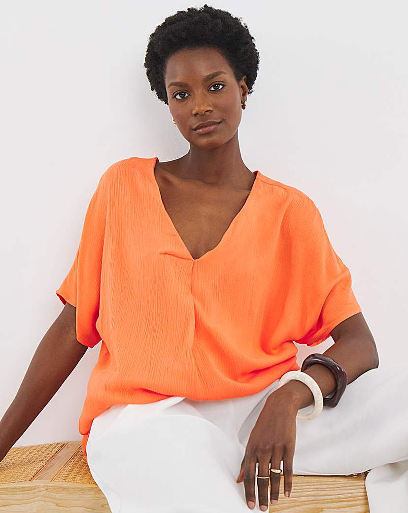 Crinkle Tunic Top