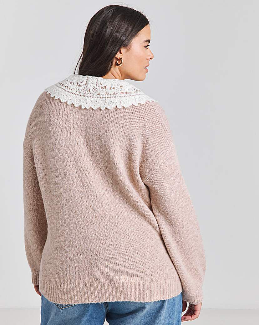 Crochet Collar Jumper