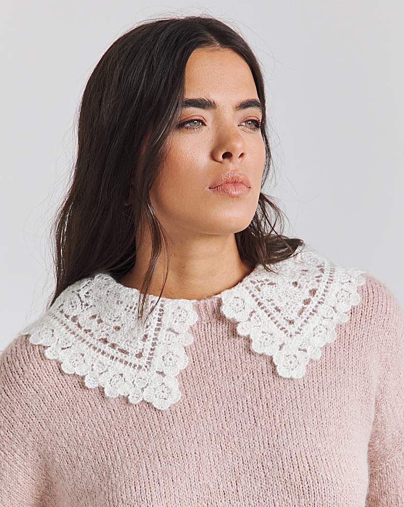 Crochet Collar Jumper