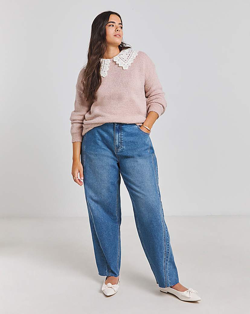 Crochet Collar Jumper