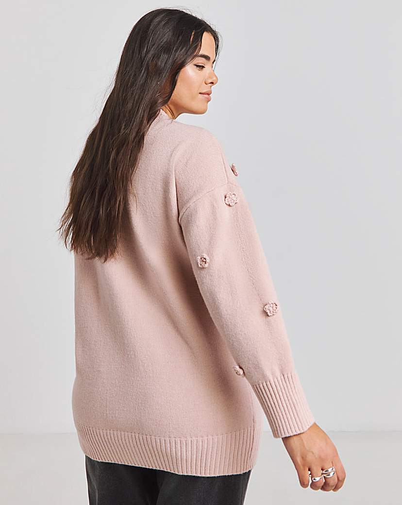 Floral Applique Cardigan