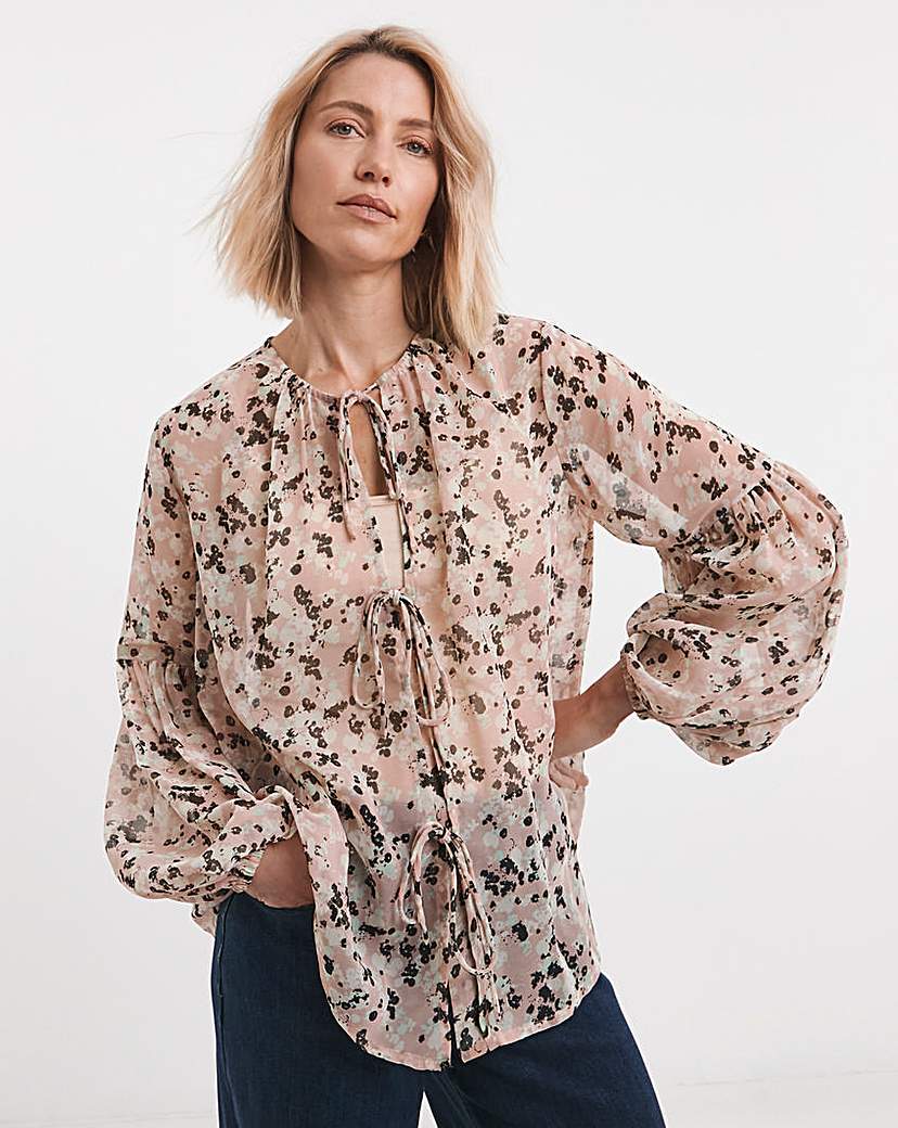 Georgette Blouseon Sleeve Blouse