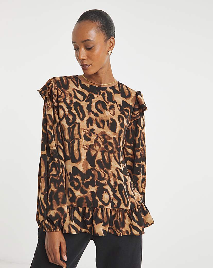 Frill Detail Smock Blouse