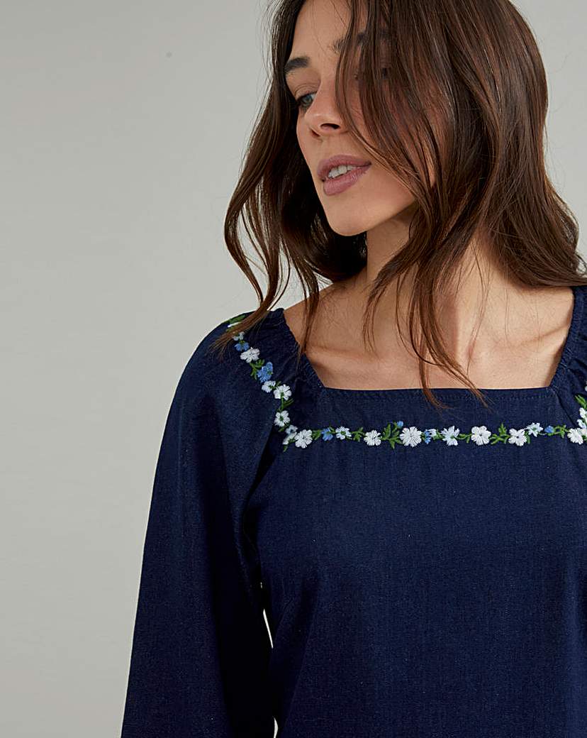 Nobody's Child Embroidered Dress