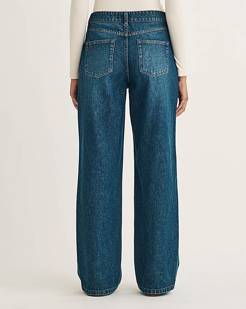 Nobody's Child Indigo Wide Leg Jean